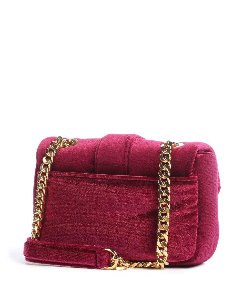 Just Cavalli shoulder bag featuring velvet fabric and a gold snake clasp available at Lestyle Boutique Melbourne
