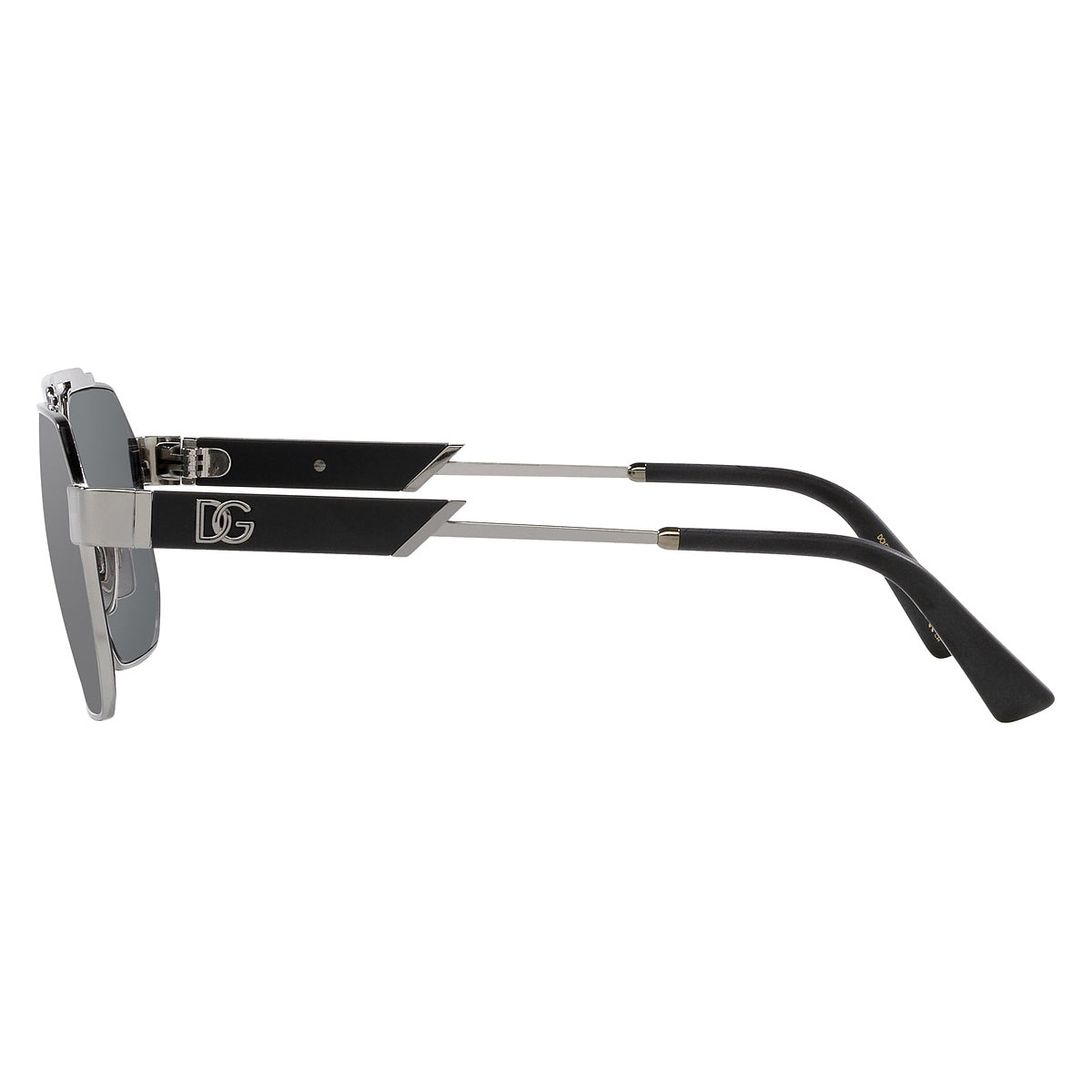 Dolce & Gabbana DG2294 gunmetal square sunglasses with silver mirrored lenses, available at Lestyle Boutique Melbourne. A sleek and sophisticated choice for any occasion.