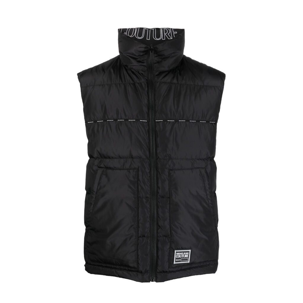 Versace Jeans Couture vest with down-feather filling, perfect for stylish layering, available at Lestyle Boutique Melbourne