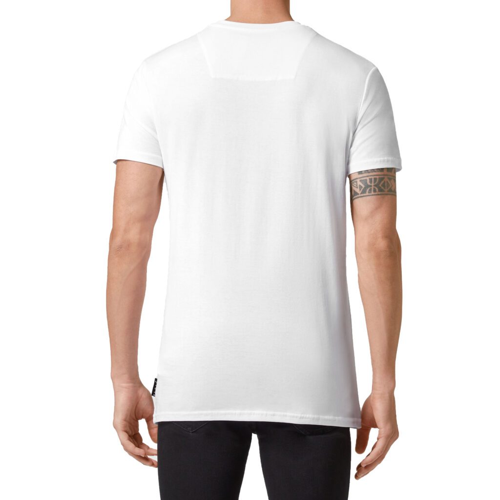 PHILIPP PLEIN T-SHIRT featuring ROUND NECK SS CHROME available at Lestyle Boutique Melbourne