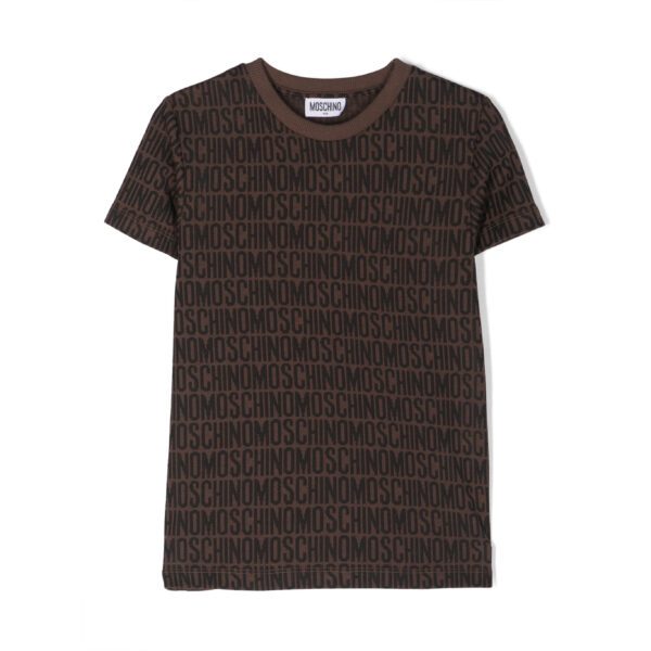 MOSCHINO KIDS T-SHIRT with monogram jacquard design, available at Lestyle Boutique Melbourne