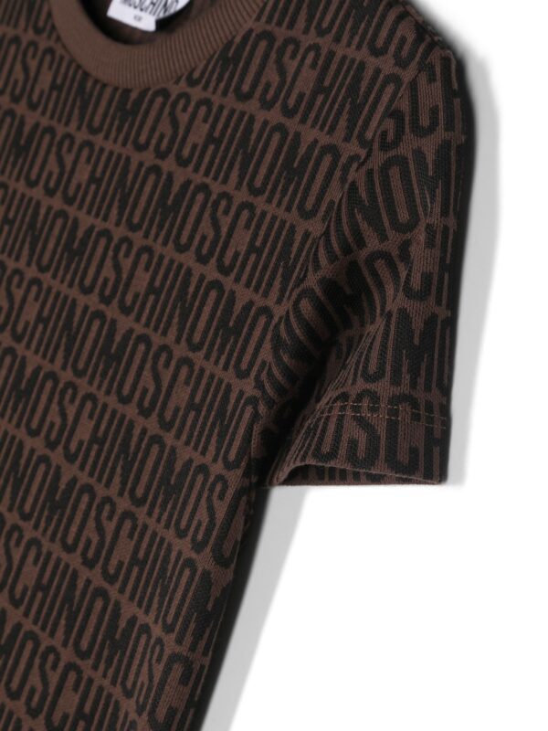 MOSCHINO KIDS T-SHIRT with monogram jacquard design, available at Lestyle Boutique Melbourne