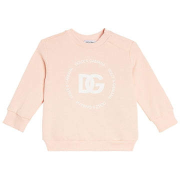 DOLCE & GABBANA KIDS SWEATSHIRT featuring logo print on front available at Lestyle Boutique Melbourne