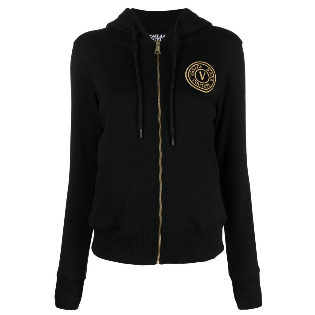 Versace Jeans Couture hoodie with logo embroidery, crafted from premium cotton. Available at Lestyle Boutique Melbourne.