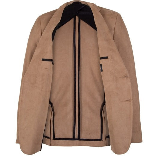 KARL LAGERFELD blazer with faux suede look, smart design available at Lestyle Boutique Melbourne