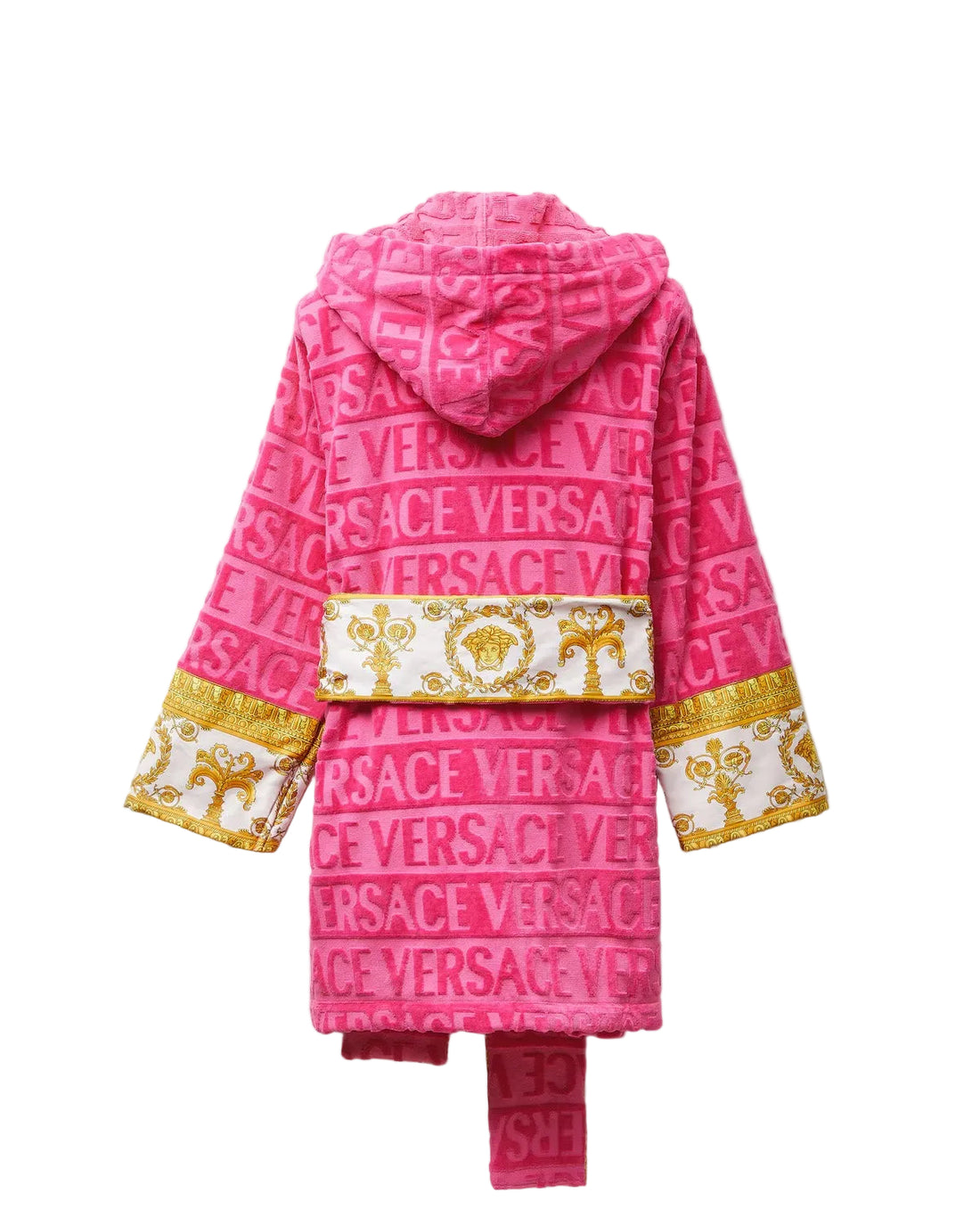 VERSACE BAROQUE SHORT BATHROBE featuring Versace Allover motif available at Lestyle Boutique Melbourne