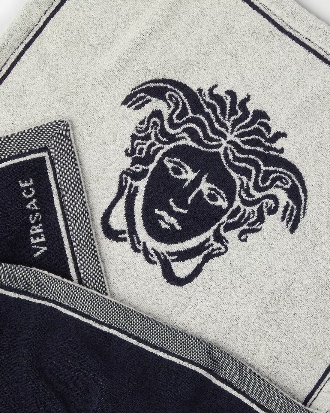 Versace towel featuring Medusa logo available at Lestyle Boutique Melbourne