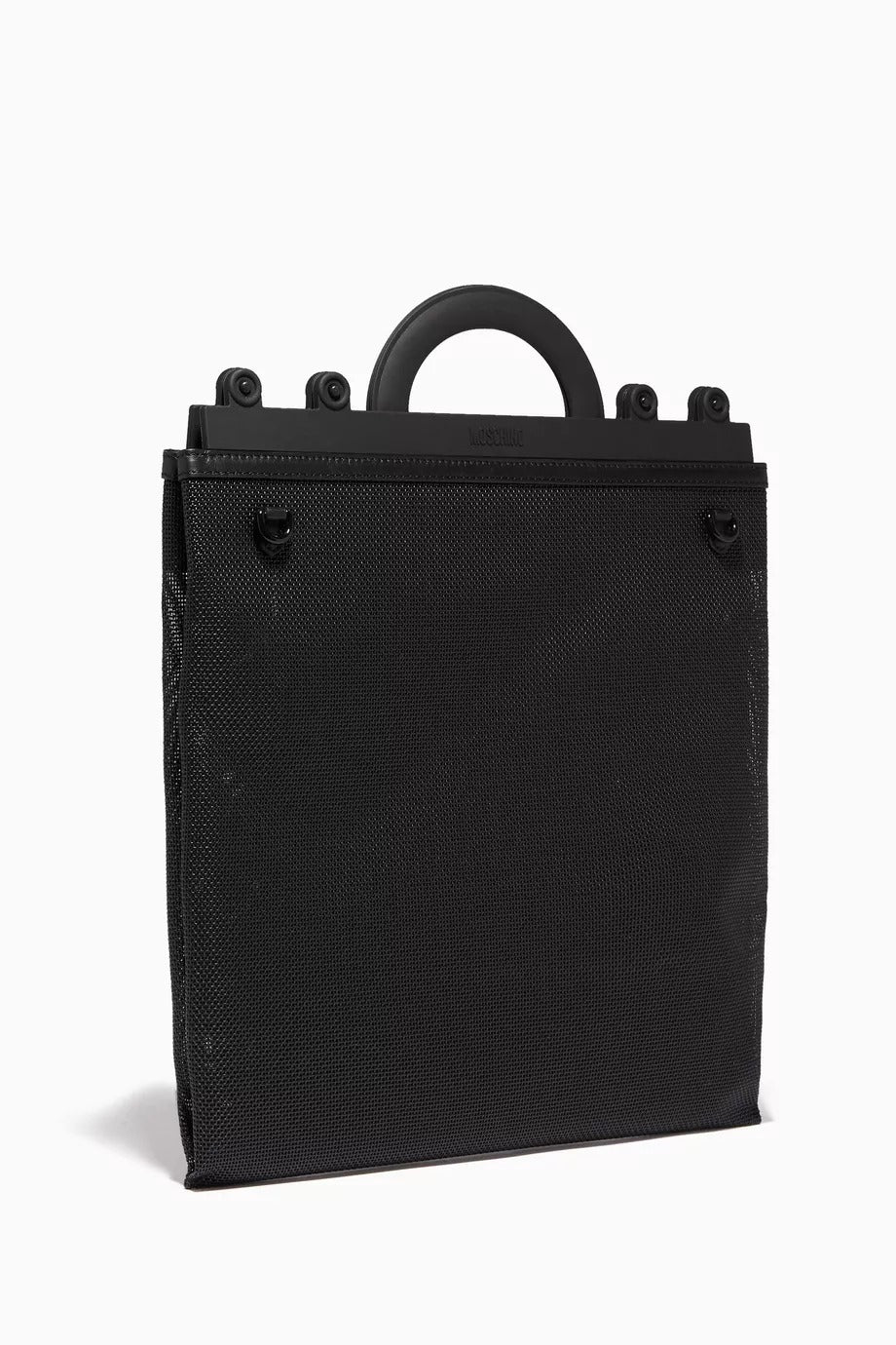 Moschino tote bag featuring bold logo print available at Lestyle Boutique Melbourne