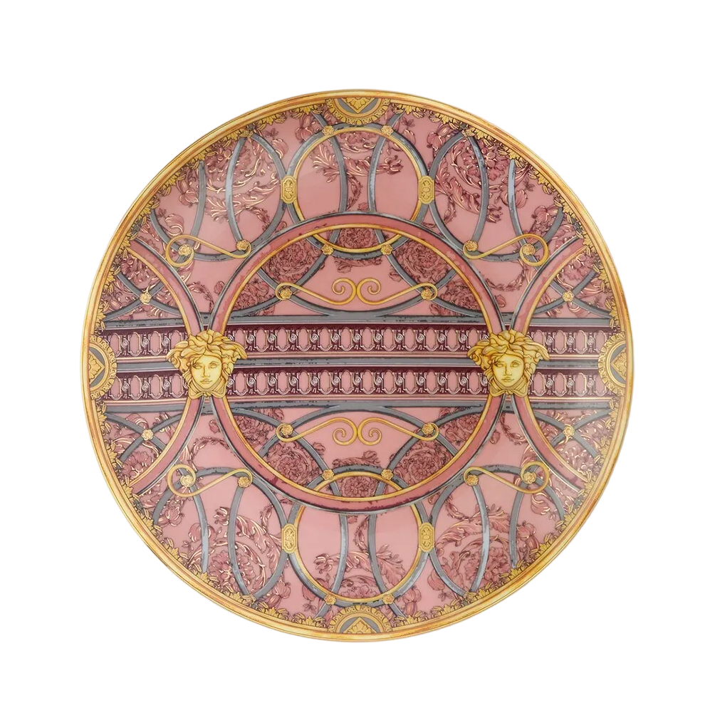 Versace plate featuring ornate design and Medusa heads available at Lestyle Boutique Melbourne