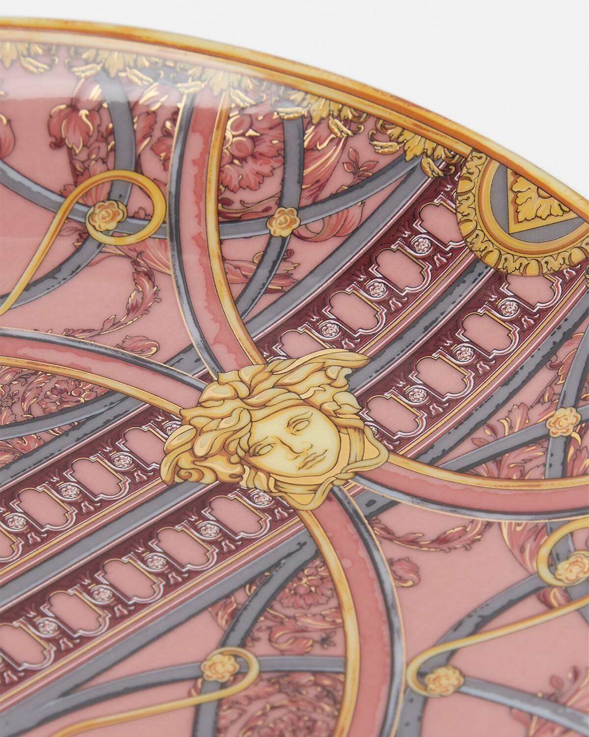 Versace plate featuring ornate design and Medusa heads available at Lestyle Boutique Melbourne