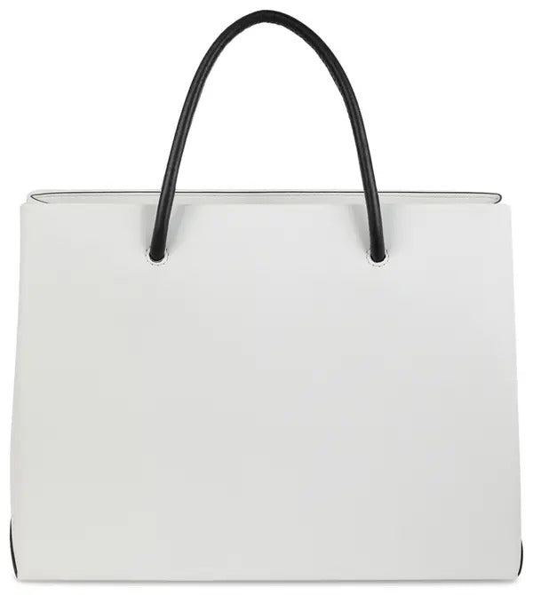 Moschino tote bag featuring logo and top handles available at Lestyle Boutique Melbourne