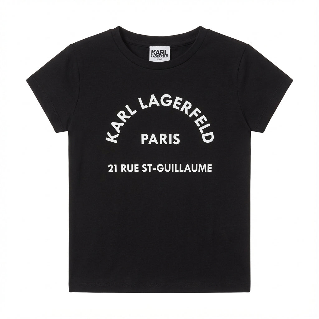 KARL LAGERFELD KIDS T-SHIRT featuring Paris text available at Lestyle Boutique Melbourne