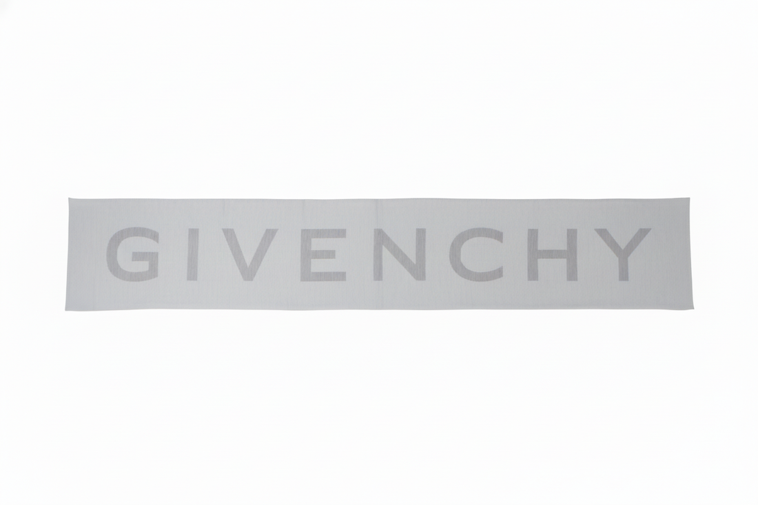 Givenchy scarf featuring bold logo lettering available at Lestyle Boutique Melbourne
