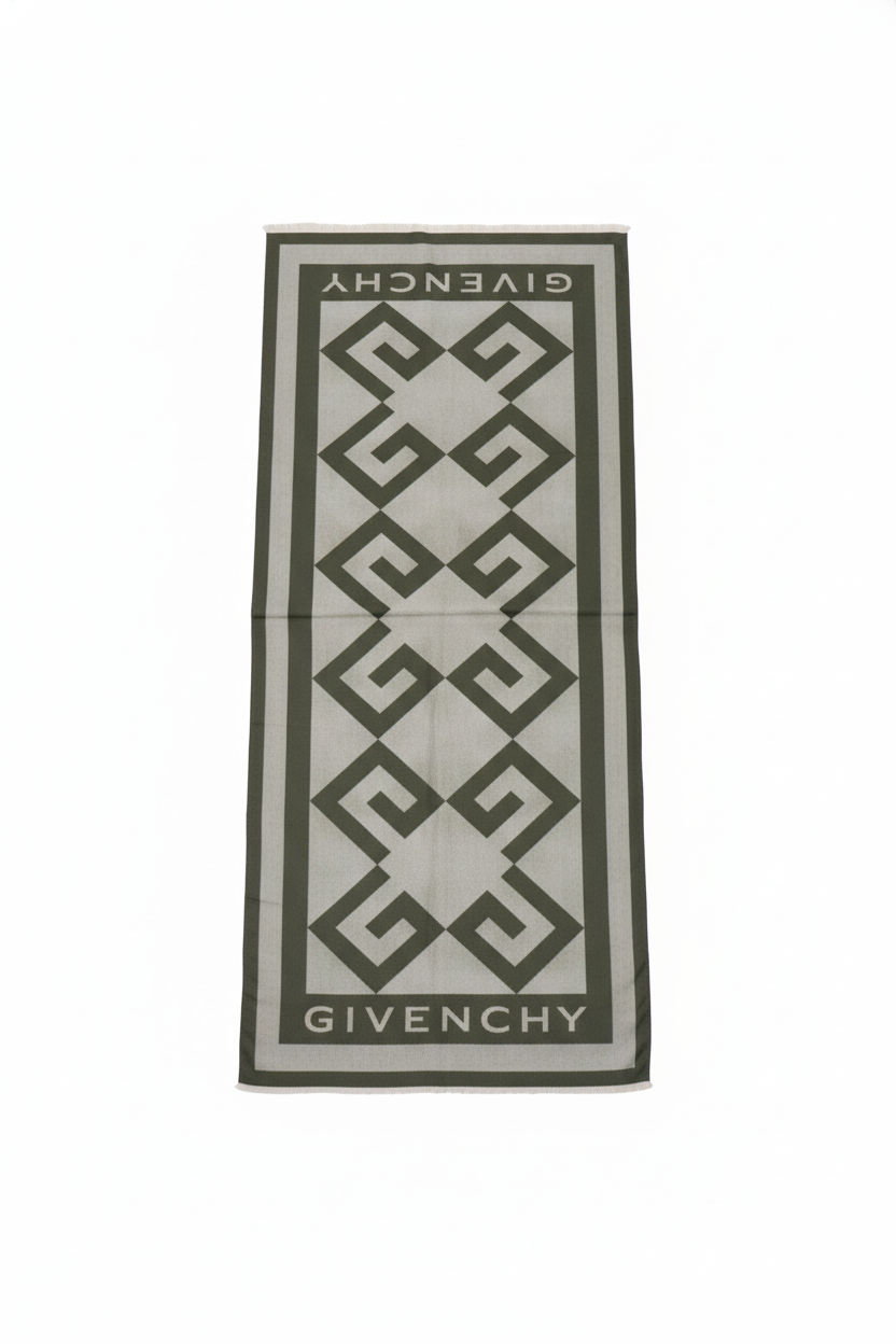 GIVENCHY SCARF featuring bold logo motif available at Lestyle Boutique Melbourne