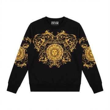 Versace Jeans Couture sweatshirt featuring gold baroque print available at Lestyle Boutique Melbourne