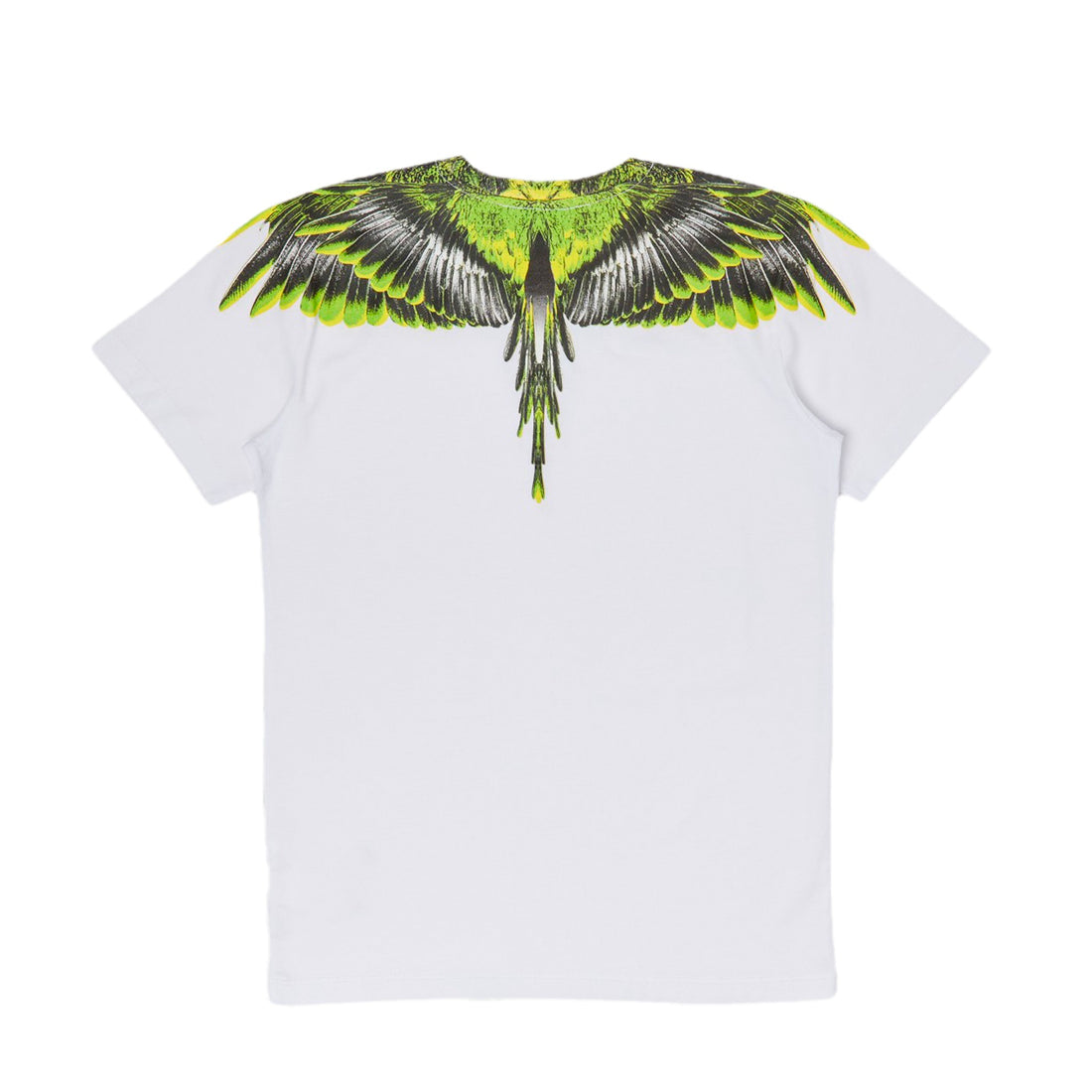 Marcelo Burlon Icon Wings T-shirt in White/Neon Green - Lestyle Boutique Melbourne
