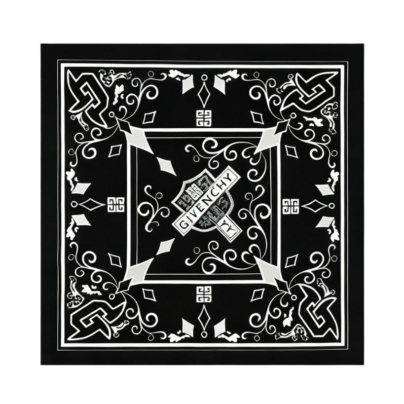 Givenchy scarf featuring a geometric pattern available at Lestyle Boutique Melbourne