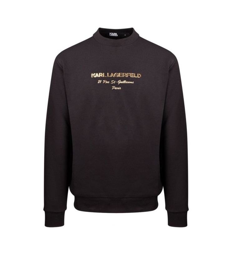 KARL LAGERFELD SWEATSHIRT with logo-print, crafted from organic cotton, available at Lestyle Boutique Melbourne