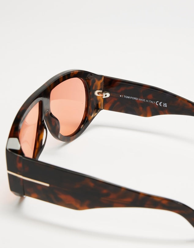 Tom Ford Sunglasses featuring oversized lenses in Dark Havana & Bordeaux available at Lestyle Boutique Melbourne