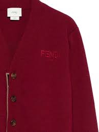 Fendi Kids Cardigan featuring front button closure available at Lestyle Boutique Melbourne