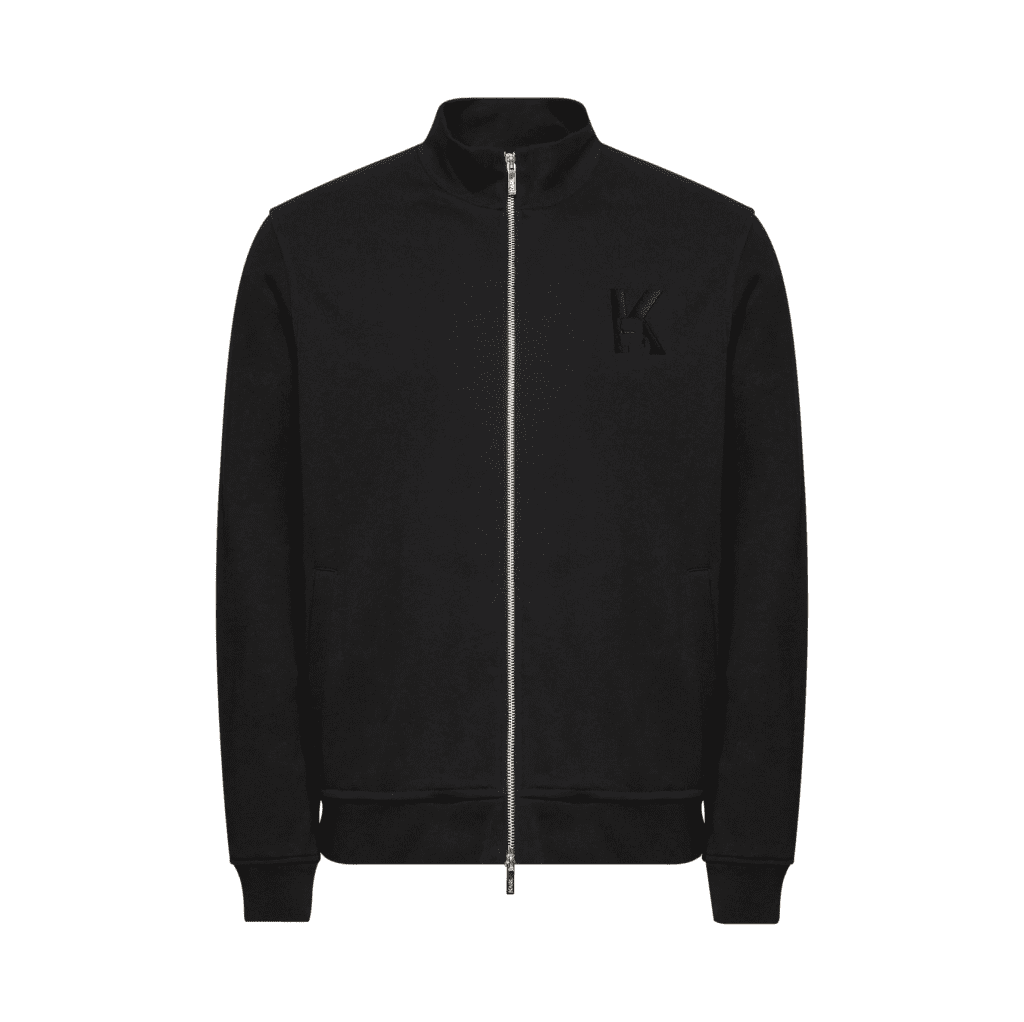 KARL LAGERFELD JACKET with logo patch and zip fastening, available at Lestyle Boutique Melbourne