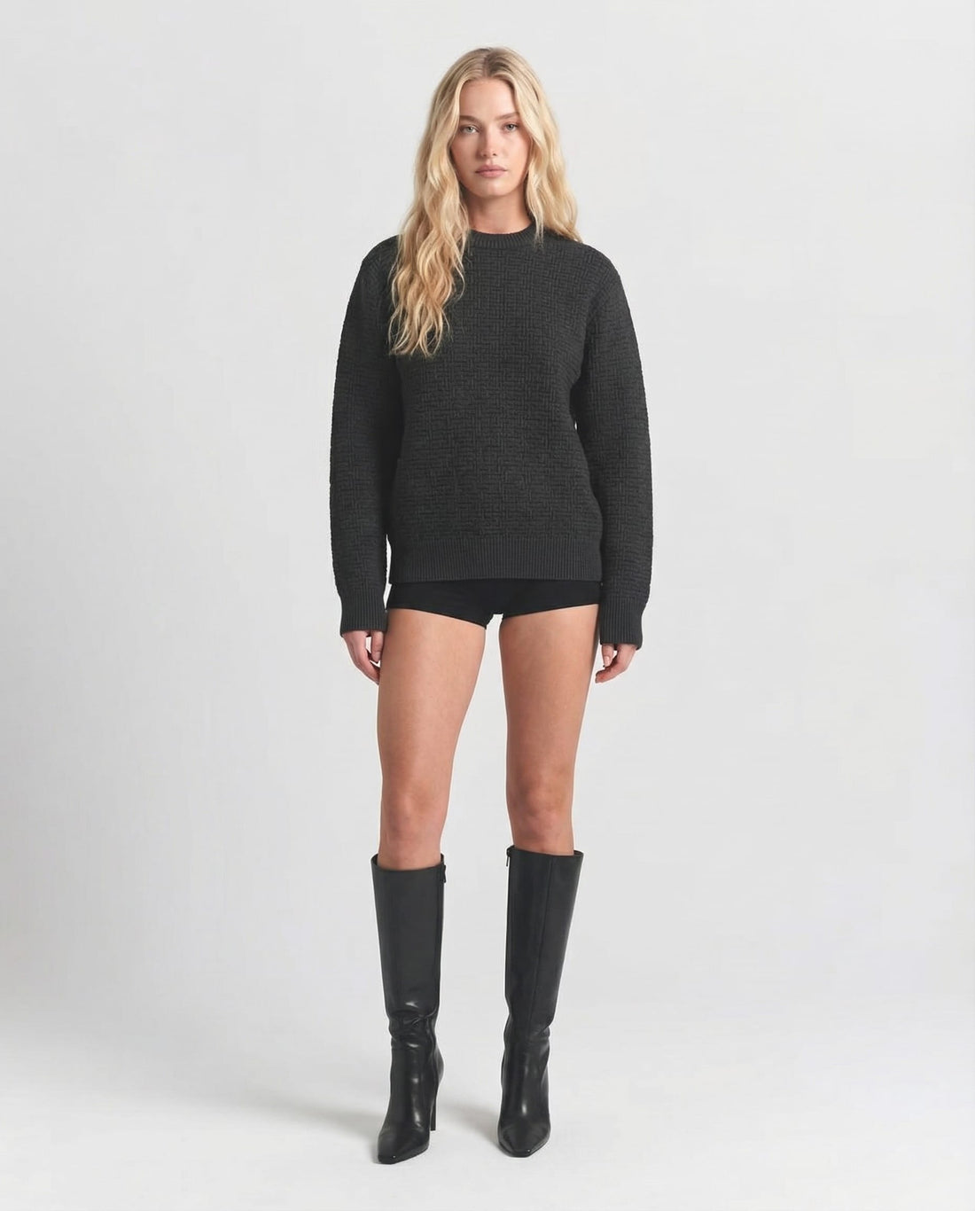 Balmain sweater featuring textured pattern available at Lestyle Boutique Melbourne