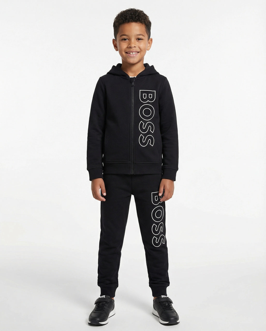 BOSS Kids tracksuit set featuring bold logo design available at Lestyle Boutique Melbourne