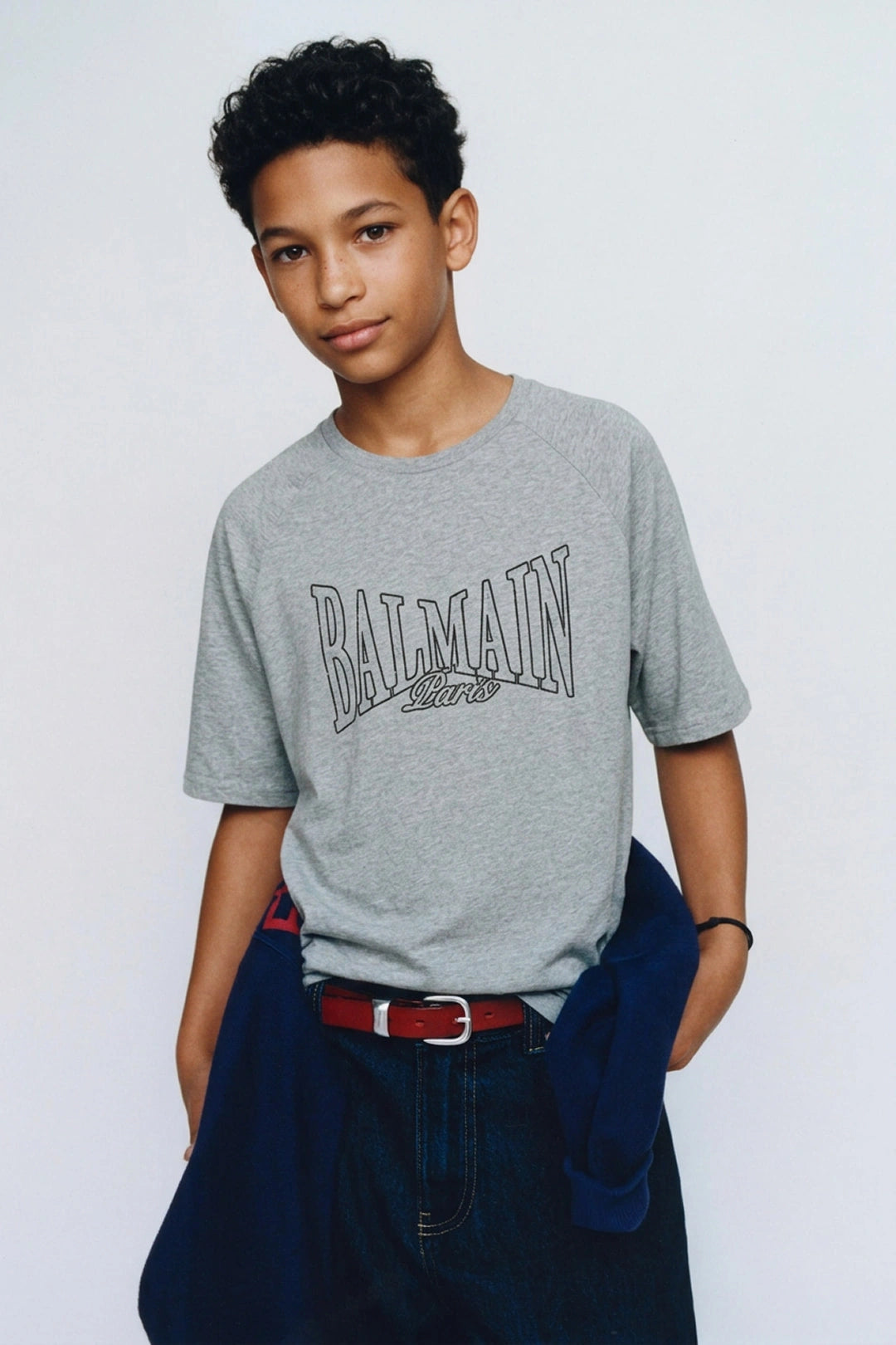 BALMAIN T-shirt featuring BALMAIN Paris logo available at Lestyle Boutique Melbourne