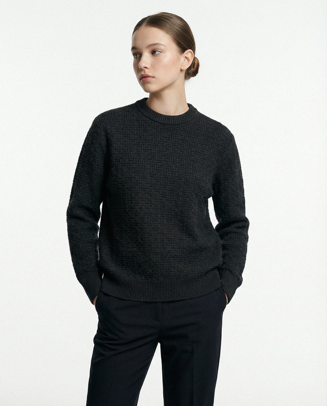 Balmain sweater featuring textured pattern available at Lestyle Boutique Melbourne