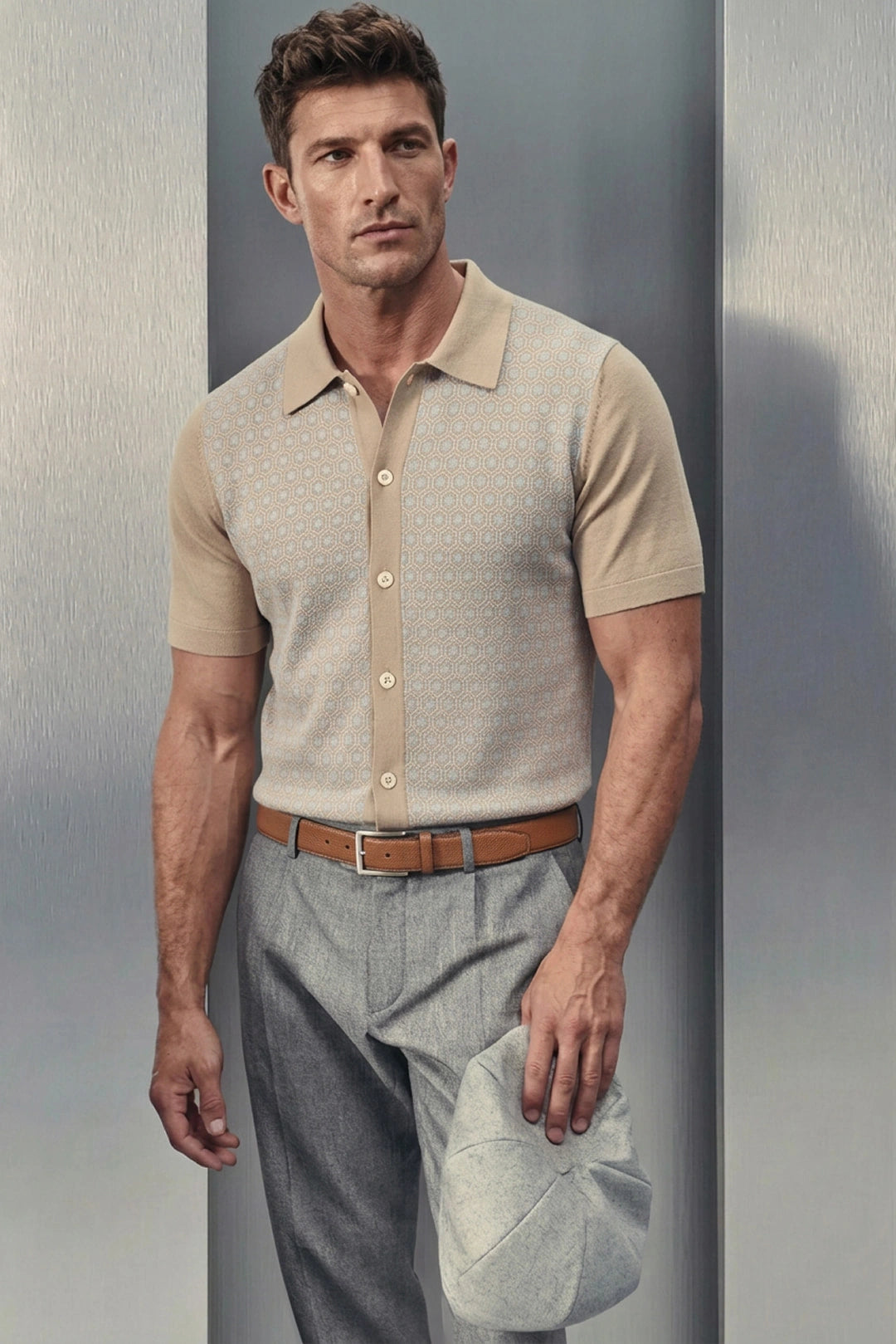 GRAN SASSO POLO SHIRT featuring knitwear available at Lestyle Boutique Melbourne