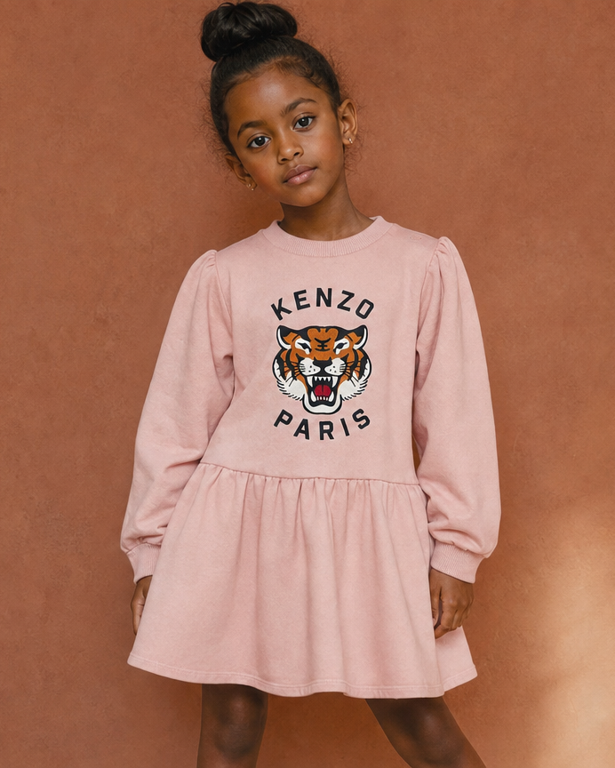 KENZO KIDS DRESS featuring a tiger logo available at Lestyle Boutique Melbourne