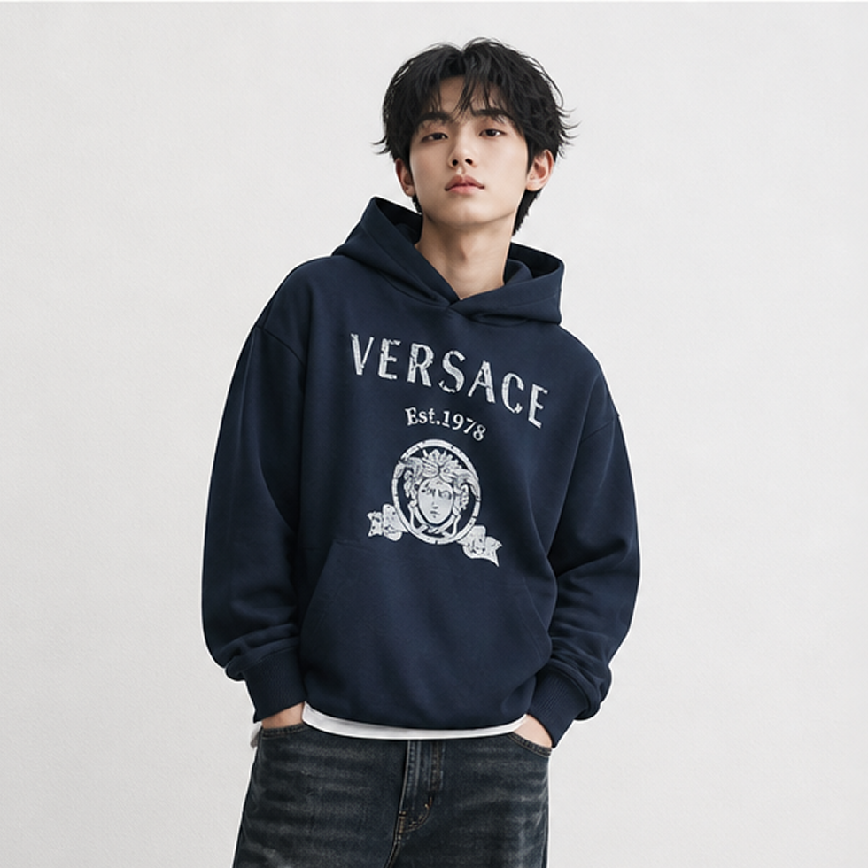 Versace kids sweatshirt featuring logo available at Lestyle Boutique Melbourne