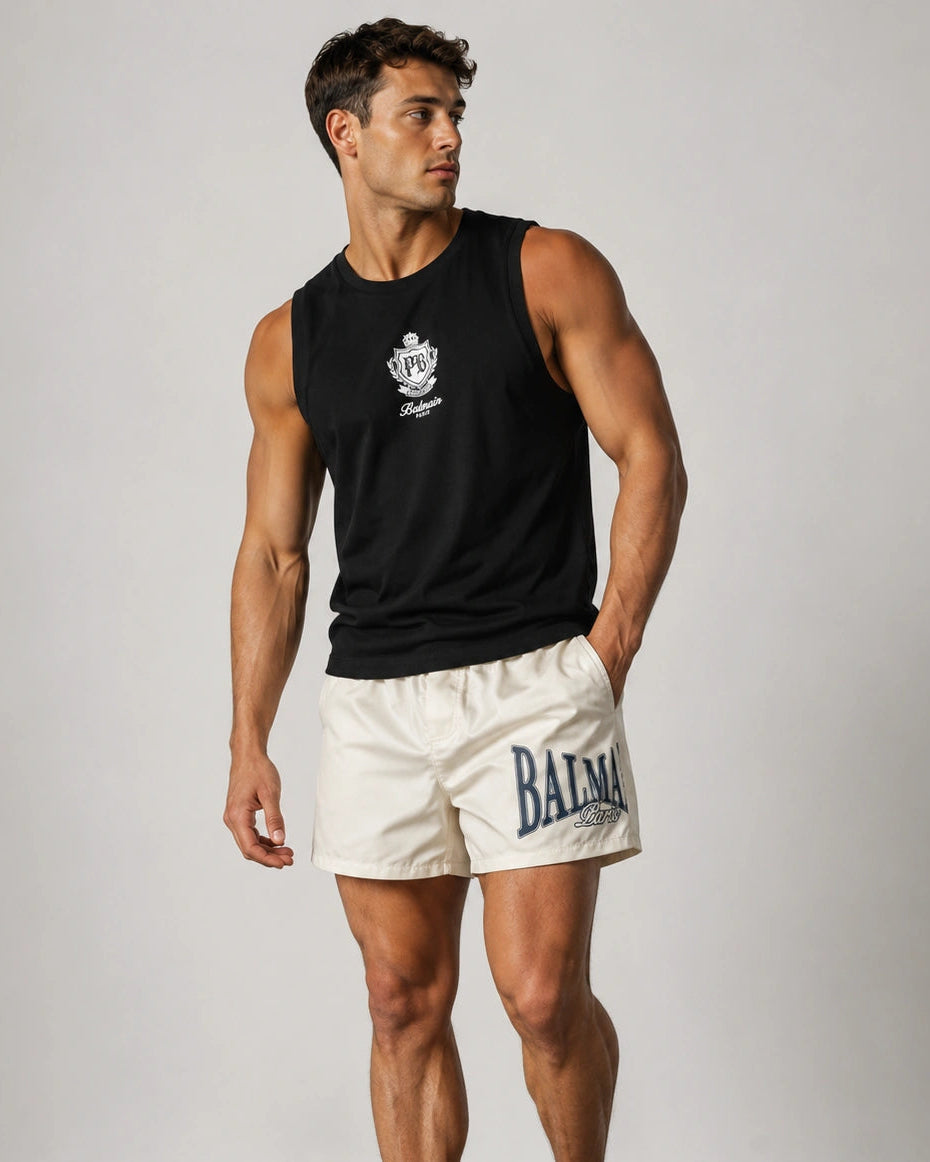 Balmain Maxi Tank featuring logo available at Lestyle Boutique Melbourne