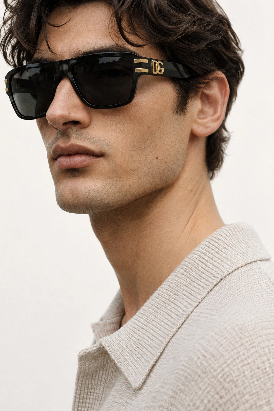 Dolce & Gabbana sunglasses featuring DG logo in black available at Lestyle Boutique Melbourne