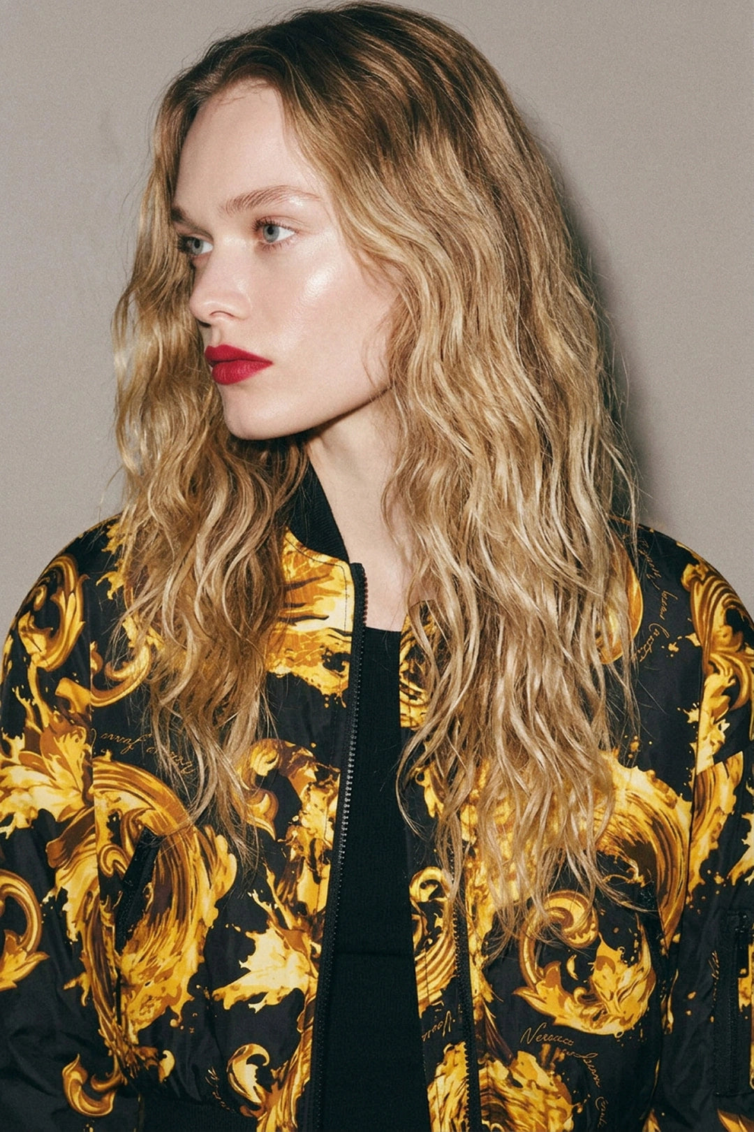 Versace Jeans Couture jacket featuring bold swirling patterns available at Lestyle Boutique Melbourne