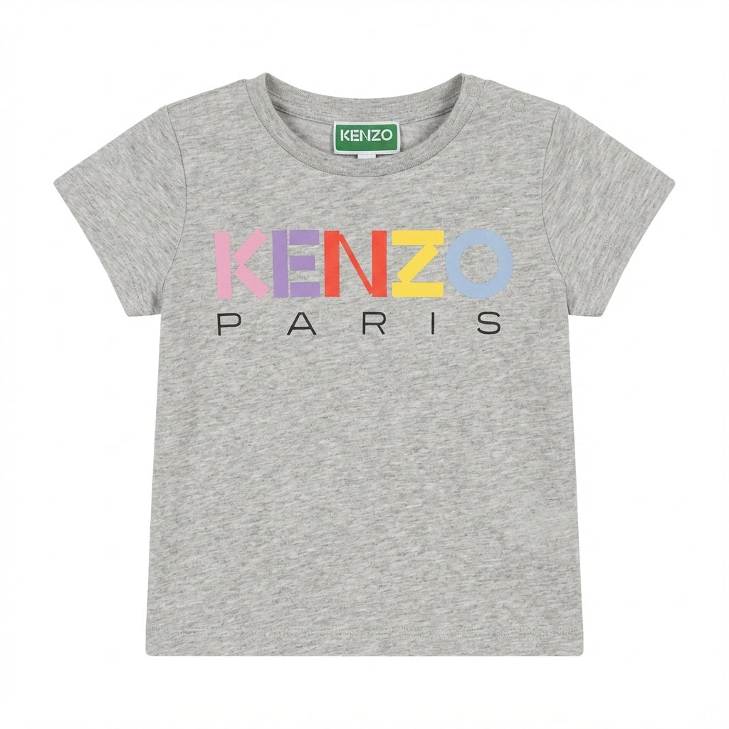 Kenzo kids t-shirt featuring colorful logo available at Lestyle Boutique Melbourne