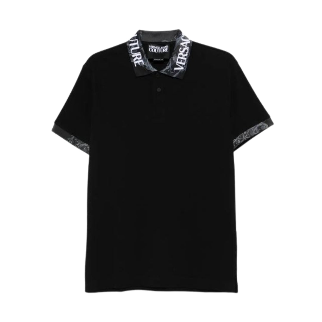 Versace Jeans Couture polo shirt with logo-print collar, available at Lestyle Boutique Melbourne