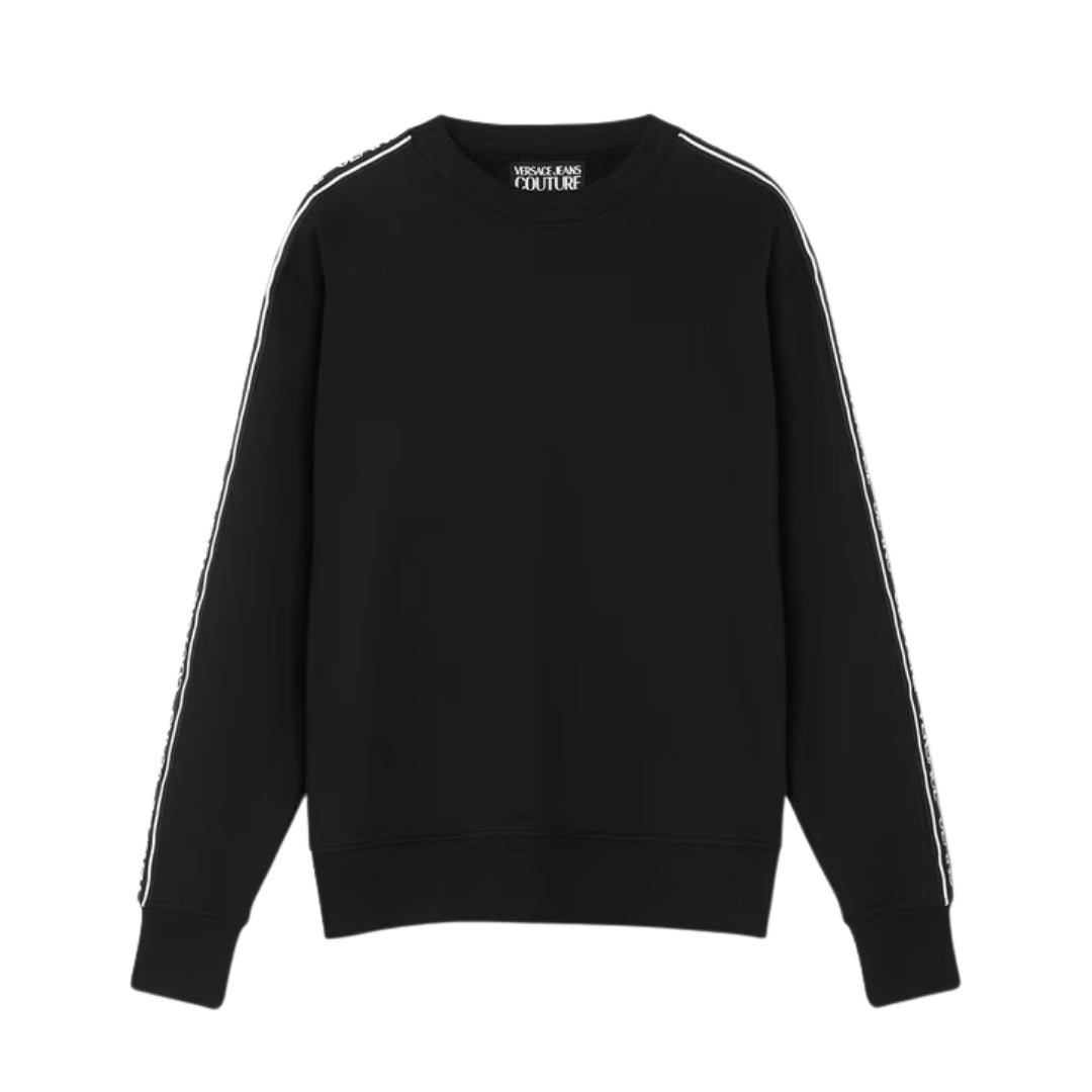 Versace logo regular-fit sweatshirt featuring institutional logo motif available at Lestyle Boutique Melbourne