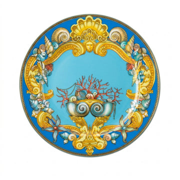 Versace charger plate 33cm featuring intricate baroque design, available at Lestyle Boutique Melbourne