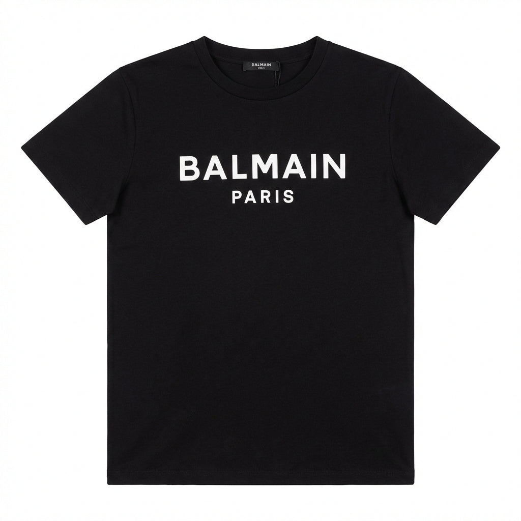 Balmain kids t-shirt featuring logo print available at Lestyle Boutique Melbourne