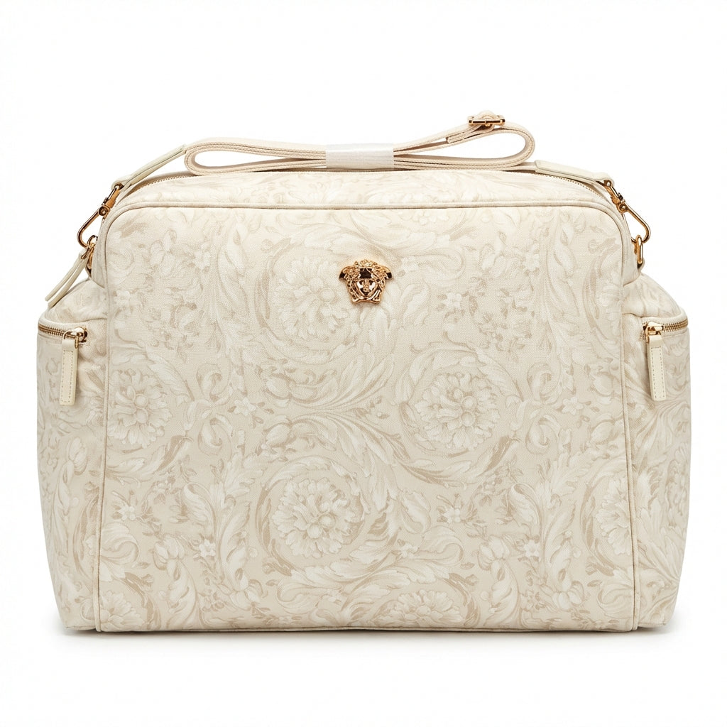 Versace baby printed changing bag featuring luxury design available at Lestyle Boutique Melbourne