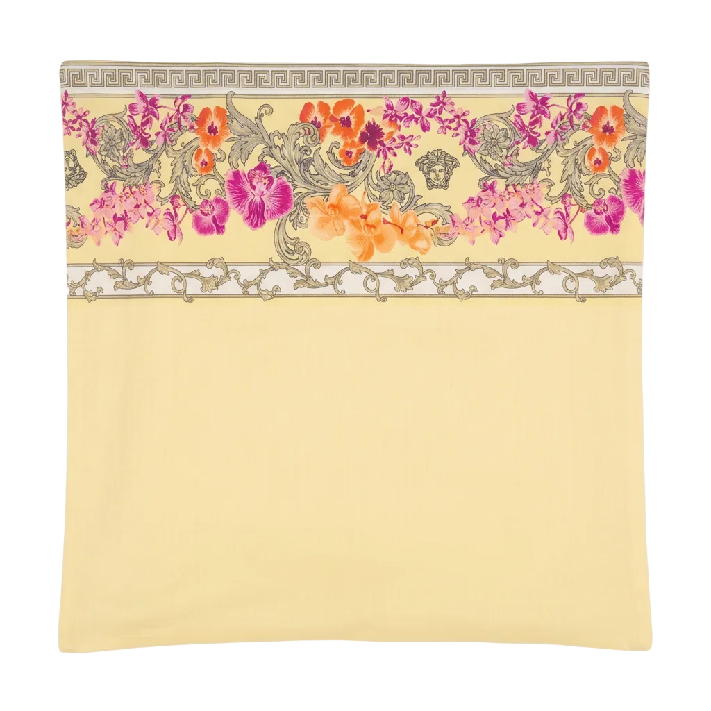 Versace cushion cover featuring colorful floral design available at Lestyle Boutique Melbourne