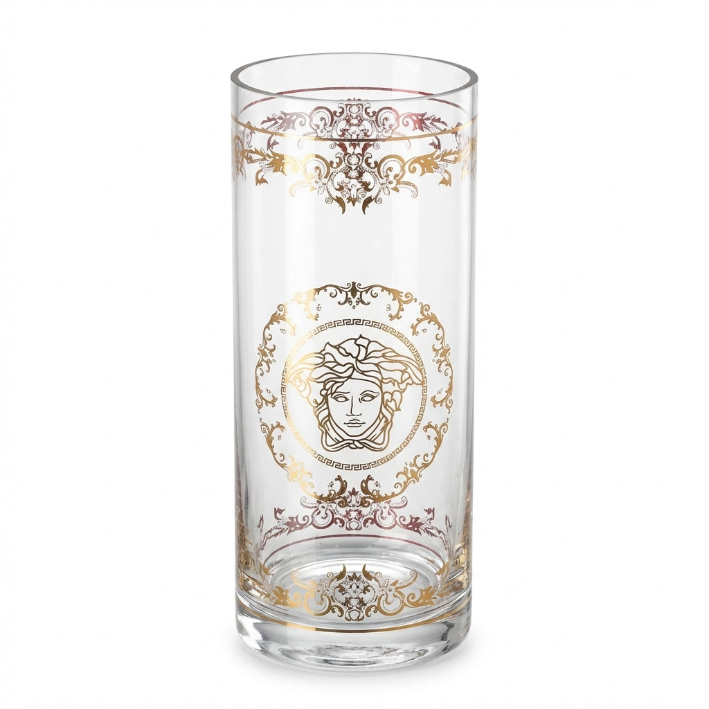 Versace vase featuring gold ornate design available at Lestyle Boutique Melbourne