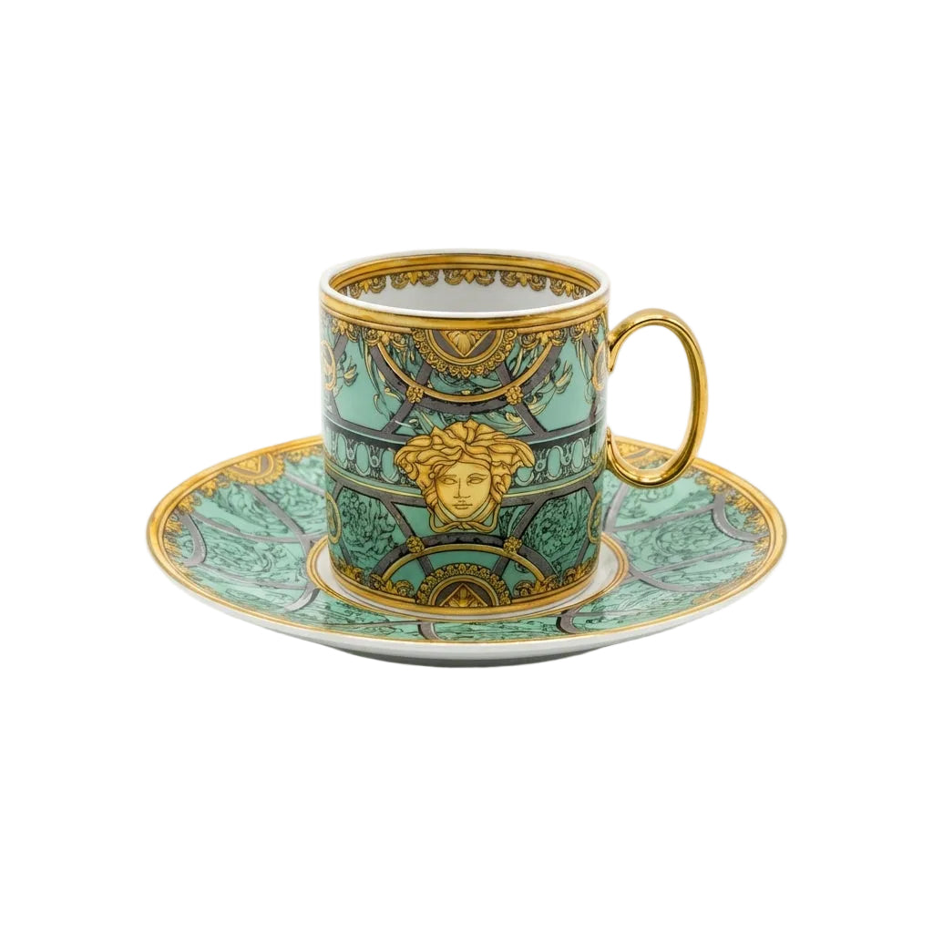 Versace cup & saucer featuring intricate design available at Lestyle Boutique Melbourne