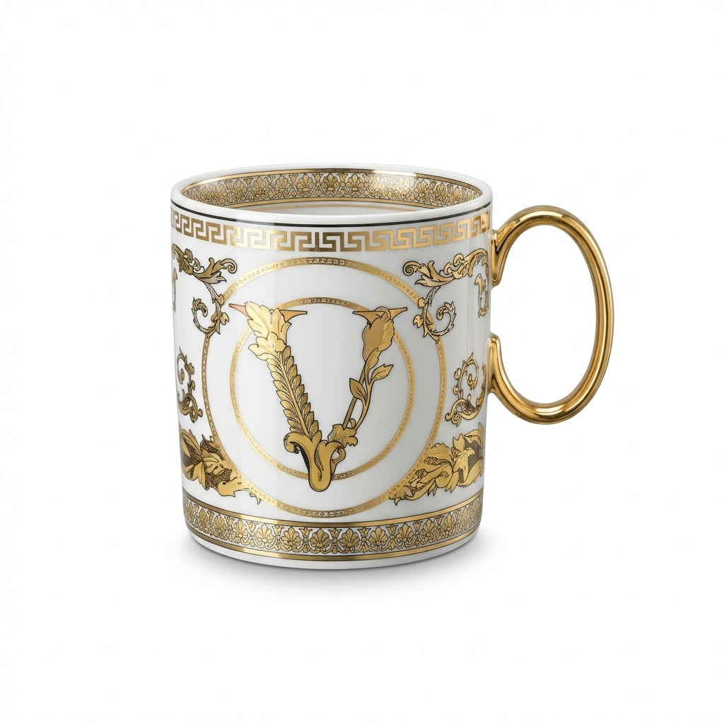 Versace mug featuring gold detailing available at Lestyle Boutique Melbourne