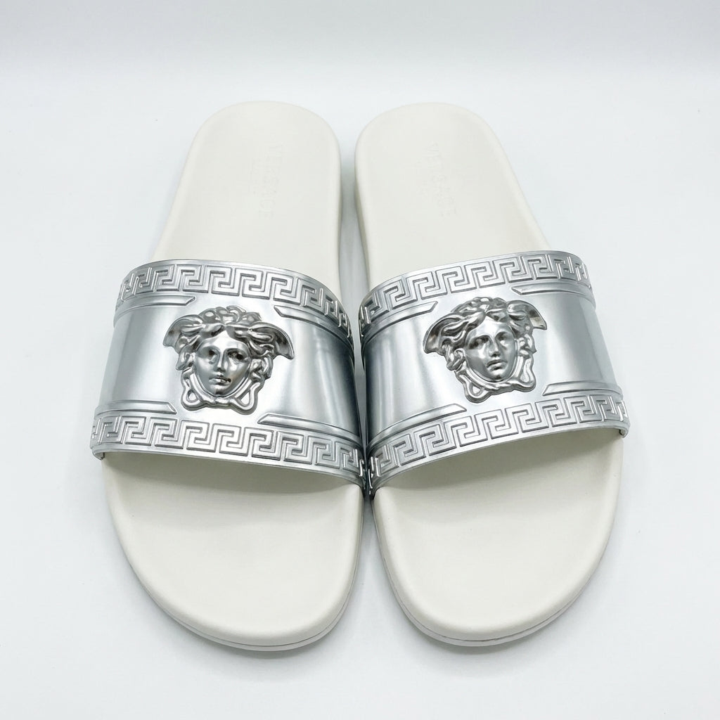Versace slide featuring Greek key design available at Lestyle Boutique Melbourne