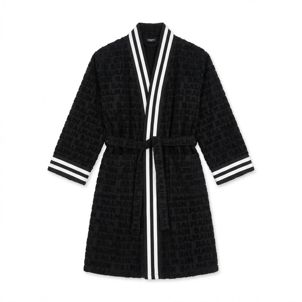 Balmain bathrobe featuring luxurious texture available at Lestyle Boutique Melbourne