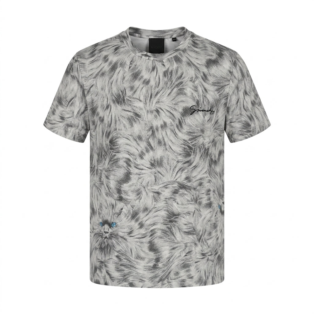 Givenchy kids T-shirt featuring a grey and black animal print available at Lestyle Boutique Melbourne