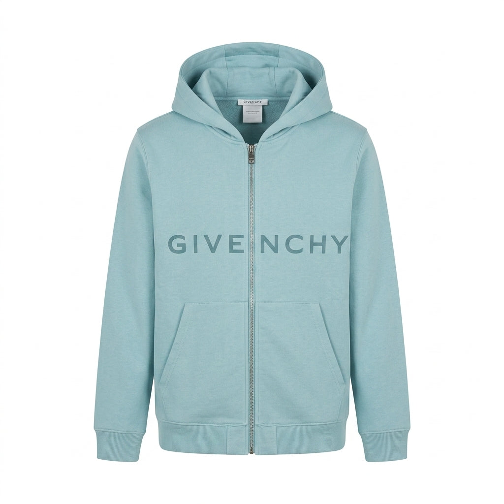 Givenchy kids zip-up hoodie in light blue available at Lestyle Boutique Melbourne