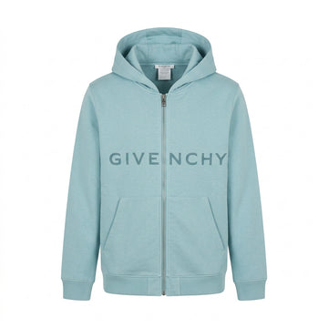 Givenchy kids zip-up hoodie in light blue available at Lestyle Boutique Melbourne